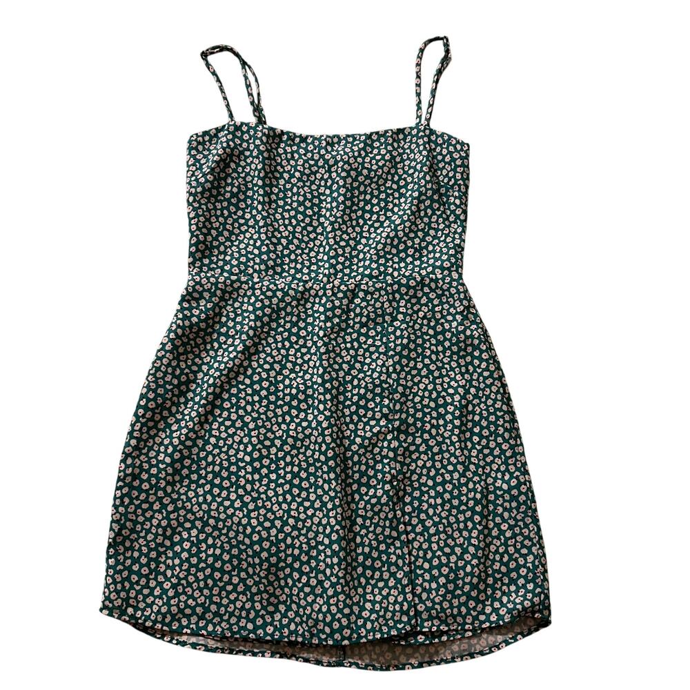 Resa mini green white sleeveless dress size XS